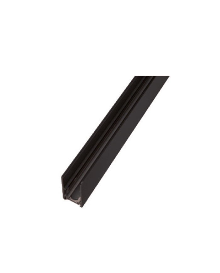 HM22-0001-1m surface track rail, with end cap, with overlay-black